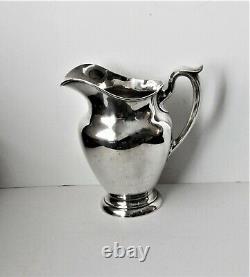 Antique Gorham Sterling Silver French Water Pitcher-Trophy, Engraving 645 g