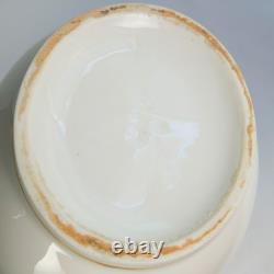 Antique H & Co Limoges France Hand Painted Pitcher Jug Gold 9 in H