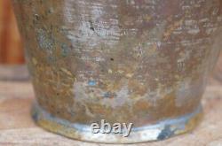 Antique Hammered Dovetailed Copper Ewer Wine Water Can Pitcher Jug 13