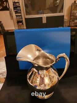 Antique Heavy Sterling Silver Water Pitcher By Tac Sterling Silver Mexico