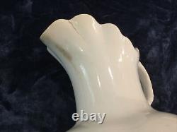 Antique Homer Laughlin Large White/Bone Water Pitcher Jug & Wash Basin/Bowl