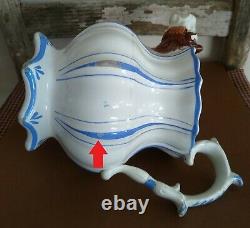 Antique Horse Head Spout Water Pitcher Jug English Pottery 1840 Victorian Teapot