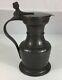 Antique James Dixon & Sons Cornish Pewter Water/ale Jug/pitcher 22cm In Height