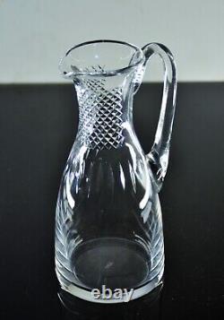 Antique Jug Pitcher Water Pitcher Or Wine Crystal Blown Size Lalique Signed