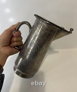 Antique Kut Hing Pewter Swatow Pouring Jug Water Pitcher