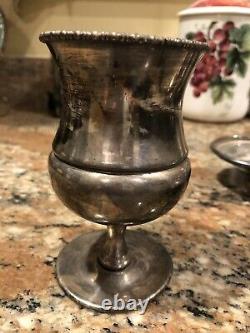 Antique Large Monarch Silver Co 4 Piece Victorian Water Pitcher Set-history