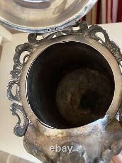 Antique Large Silver-plated Water Pitcher E. Kaufmann ca 1863