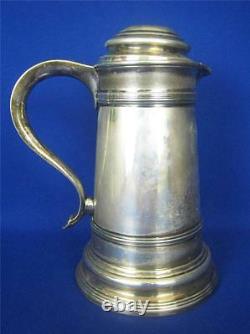 Antique MERIDEN S. P. Co. Silverplate 42 oz Ice Water Pitcher withLid