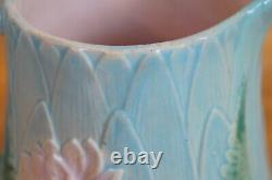 Antique Majolica Joseph Holdcroft Pond Lily Creamer Water Pitcher Jug 7