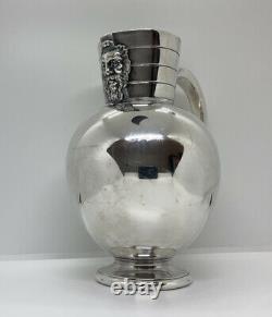 Antique Martin Hall & Co Silver Plated Wine / Water Ewer / Jug Late 19th Century