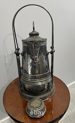 Antique Pairpoint Silver Plated Tilting Water Pitcher/kettle