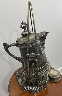 Antique Pairpoint Silver Plated Tilting Water Pitcher/kettle