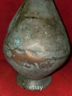 Antique Persian Copper Water Pitcher Aftabeh Turkish Islamic True Quality