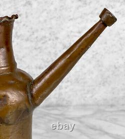 Antique Primitive Turkish Copper Watering Can Pitcher Ewer