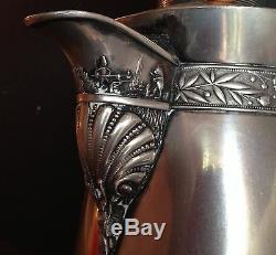 Antique Quadruple Plate WILCOX Silver Plate Co. # 387 Water Pitcher Coffee Pot