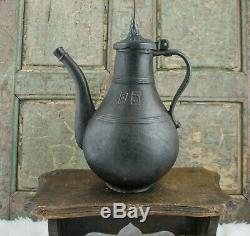 Antique RUSSIAN CAN Water Pitcher Jug 18th century Sovjet Cast-iron