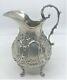 Antique Repousse Sterling Silver Water Pitcher Cherubs Angels Hallmarked Ornate