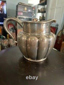 Antique Sanborns Sterling Silver Water 6 Pitcher Circa 1930