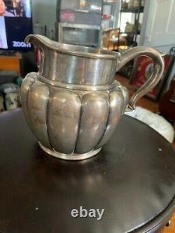 Antique Sanborns Sterling Silver Water 6 Pitcher Circa 1930