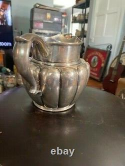 Antique Sanborns Sterling Silver Water 6 Pitcher Circa 1930