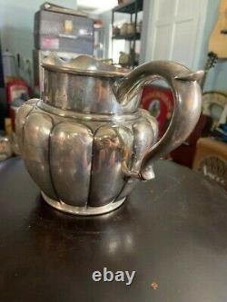 Antique Sanborns Sterling Silver Water 6 Pitcher Circa 1930