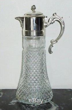 Antique Silver Eales 1779 Silver Plate Italy 14in Wine Claret / Water Pitcher