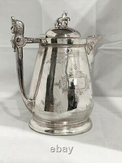 Antique Silver Plate Water Pitcher