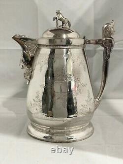 Antique Silver Plate Water Pitcher