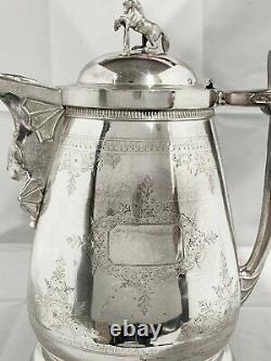 Antique Silver Plate Water Pitcher