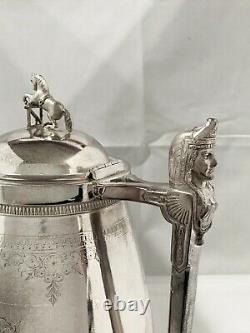 Antique Silver Plate Water Pitcher