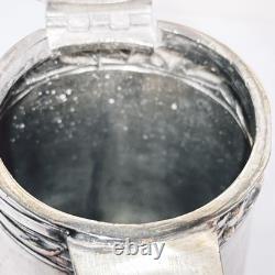 Antique Silver Plated Daffodil Hot Water Pitcher Jug Coffee Pot England (t.)