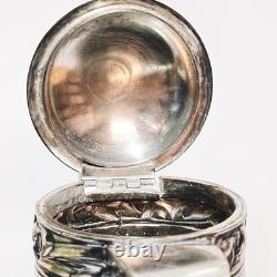 Antique Silver Plated Daffodil Hot Water Pitcher Jug Coffee Pot England (t.)