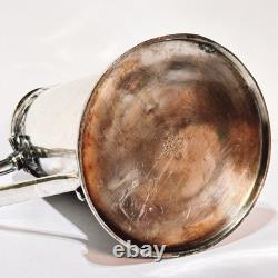 Antique Silver Plated Daffodil Hot Water Pitcher Jug Coffee Pot England (t.)