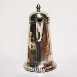 Antique Silver Plated Daffodil Hot Water Pitcher Jug Coffee Pot England (t.)