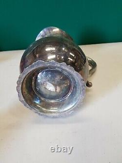 Antique Silver Plated Ice Water Pitcher Jug
