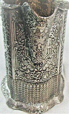 Antique Silver-plated Water Pitcher Hall Marked E. G. Webster & Sons