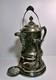 Antique Silverplate Monarch Silver Co. Tilting Water Pitcher Porcelain Insert