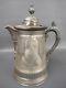 Antique Simpson Hall Miller Silver Plated Lined Water Pitcher Jug Gryphon Wings