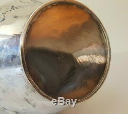 Antique Solid Silver Water / Claret Jug / Decanter. 575g Sheffield 1902
