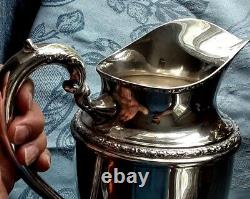 Antique Sterling Silver Frank M. Whiting Talisman Rose Water Pitcher 648 grams