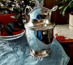 Antique Sterling Silver Frank M. Whiting Talisman Rose Water Pitcher 648 grams