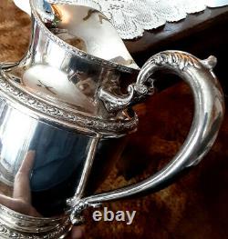 Antique Sterling Silver Frank M. Whiting Talisman Rose Water Pitcher 648 grams