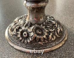 Antique Stieff Handwrought Repousse Rose Patt 314 Water Pitcher 1387.6 Grams