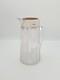 Antique Victorian Cut Glass Water Jug, Silver Mounted Pitcher, London 1900