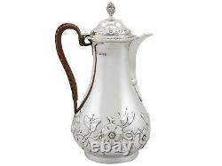 Antique Victorian Sterling Silver Hot Water/Coffee Jug 1883