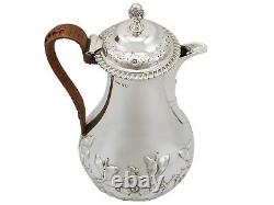Antique Victorian Sterling Silver Hot Water/Coffee Jug 1883