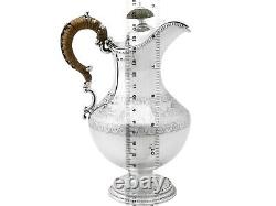 Antique Victorian Sterling Silver Hot Water Jug