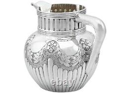 Antique Victorian Sterling Silver Water Jug (1894)