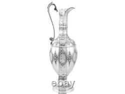 Antique Victorian Sterling Silver Wine / Water Jug (1869)