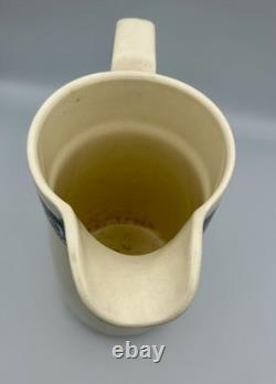 Antique Villeroy Boch Pansy Wallerfangen Porcelain Pitcher Water Jug 19thc